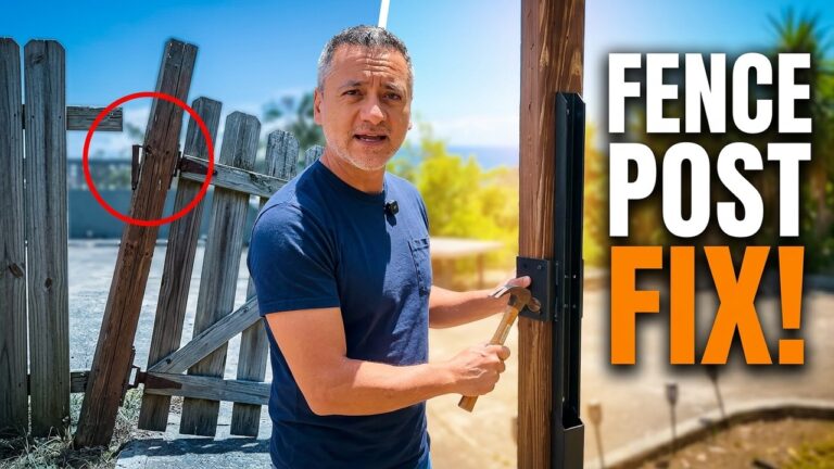 Fence Post Repair Kit Review: Fix a Leaning Fence in 30 Minutes Without Replacing It