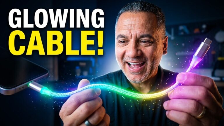 LED RGB USB-C Charging Cable Review: 66W Fast Charge With a Built-In Light Show