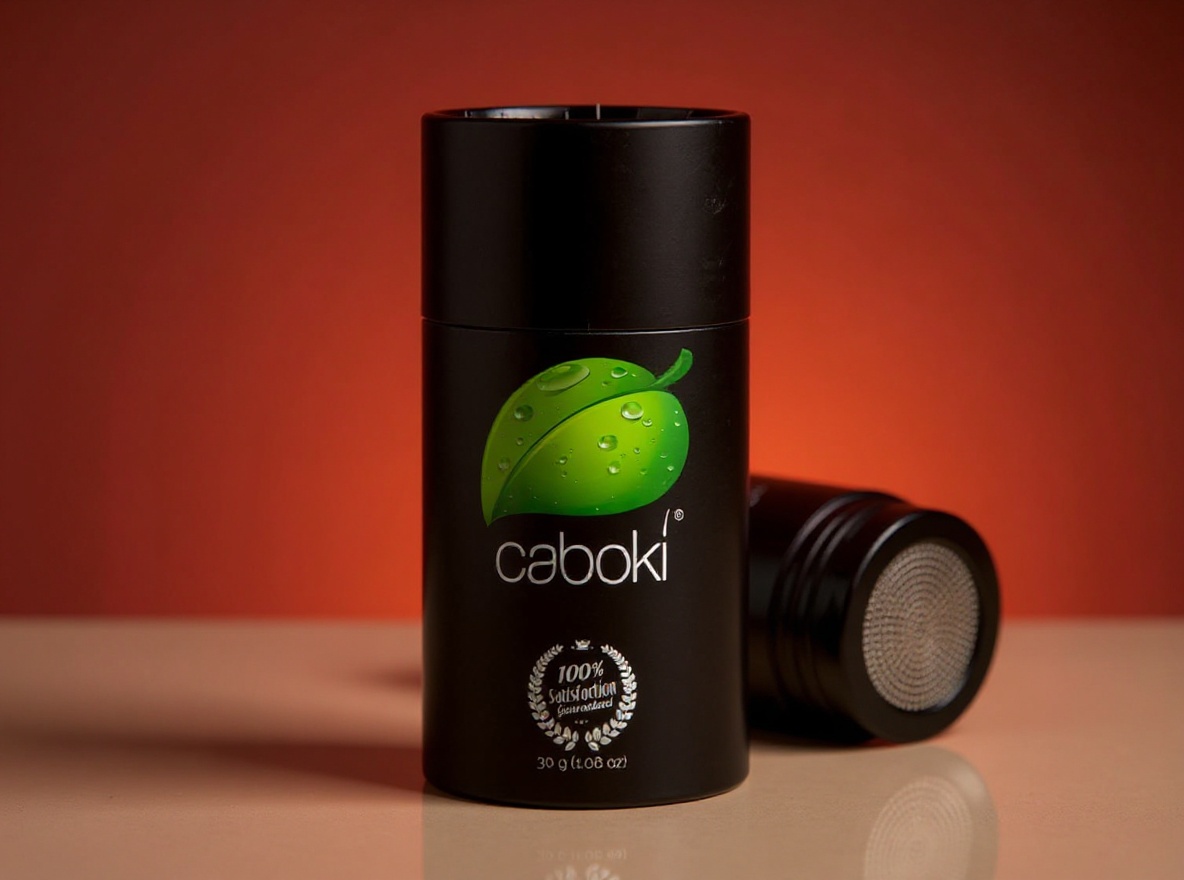 Caboki Hair Fibers for Thinning Hair – Natural Plant-Based Hair Powder for Men & Women – Instantly Thicker Fuller Looking Hair – Clean Ingredients – 30g, 90-Day Supply, Dark Brown — close-up detail shot