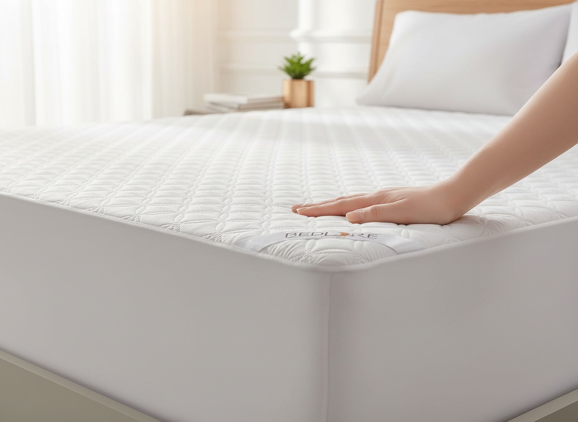 BEDLORE Waterproof Mattress Protector, Queen Size Noiseless Mattress Pad with Deep Pocket Fitted Up to 6-18 inches, Soft