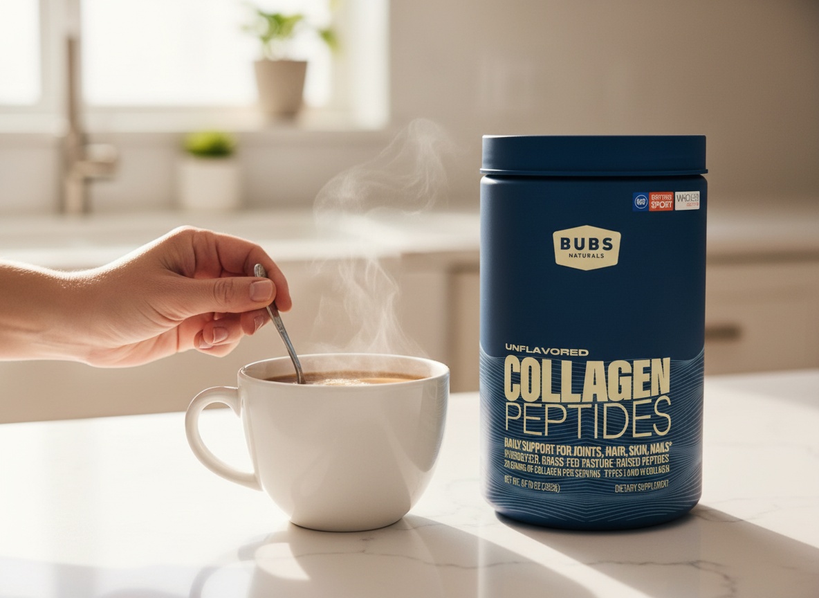 BUBS Naturals Unflavored Collagen Peptides Powder, Best Proteins for Joints & Skin, Pasture Raised Grass Fed, Paleo
