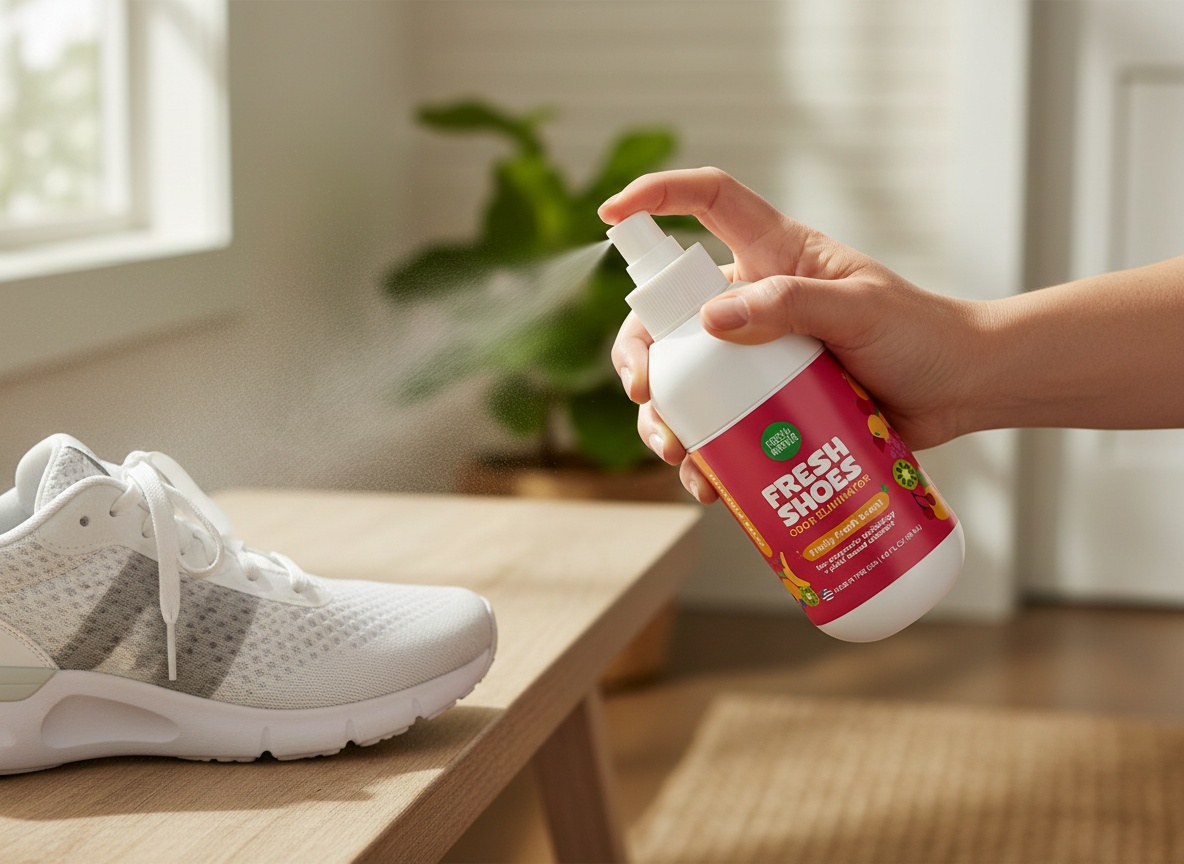 FRESH MONSTER Deodorizing Shoe Spray for Kids & Teens, Shoe Deodorizer Spray with All-Day Odor Protection, Bio-Enzym