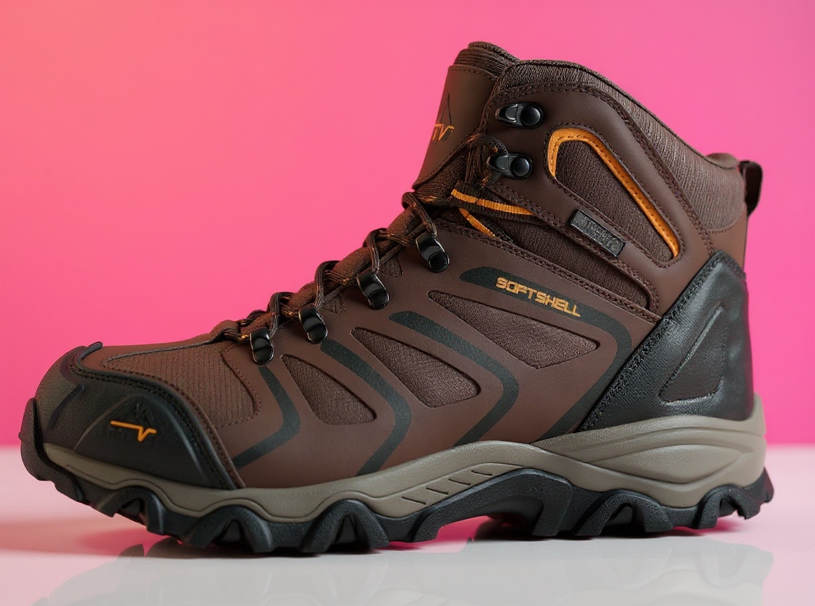 NORTIV 8 ankle hiking boot closeup showing waterproof construction and aggressive tread design