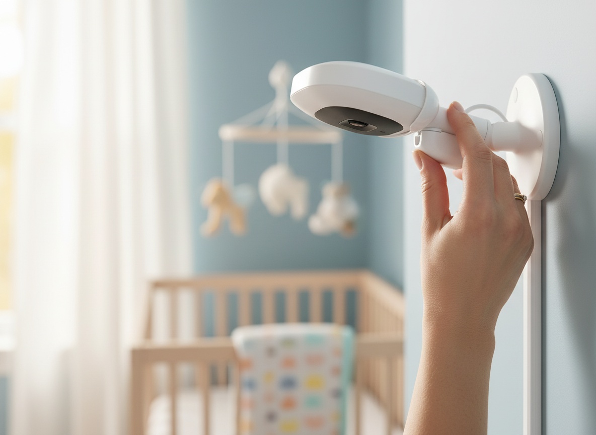 Wall Mount for Nanit Secure Wall Holder for Nanit Pro/Plus/Original Cameras, Nursery Baby Monitor Accessory, Stand with