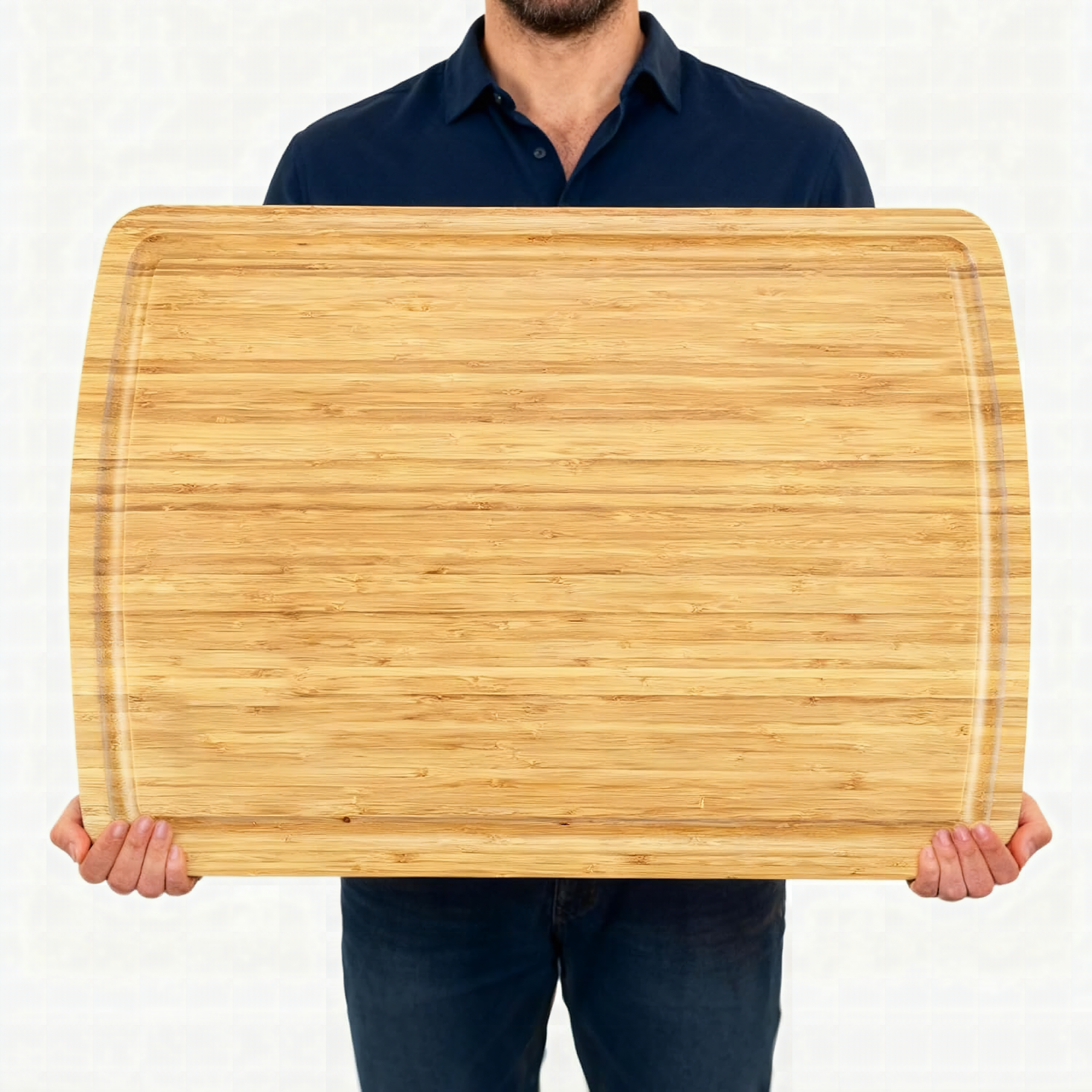 GarveeHome 30 x 20 Extra Large Cutting Board, Bamboo Stove Top Cover, Over the Sink Cutting Board with Juice Groove, Hea