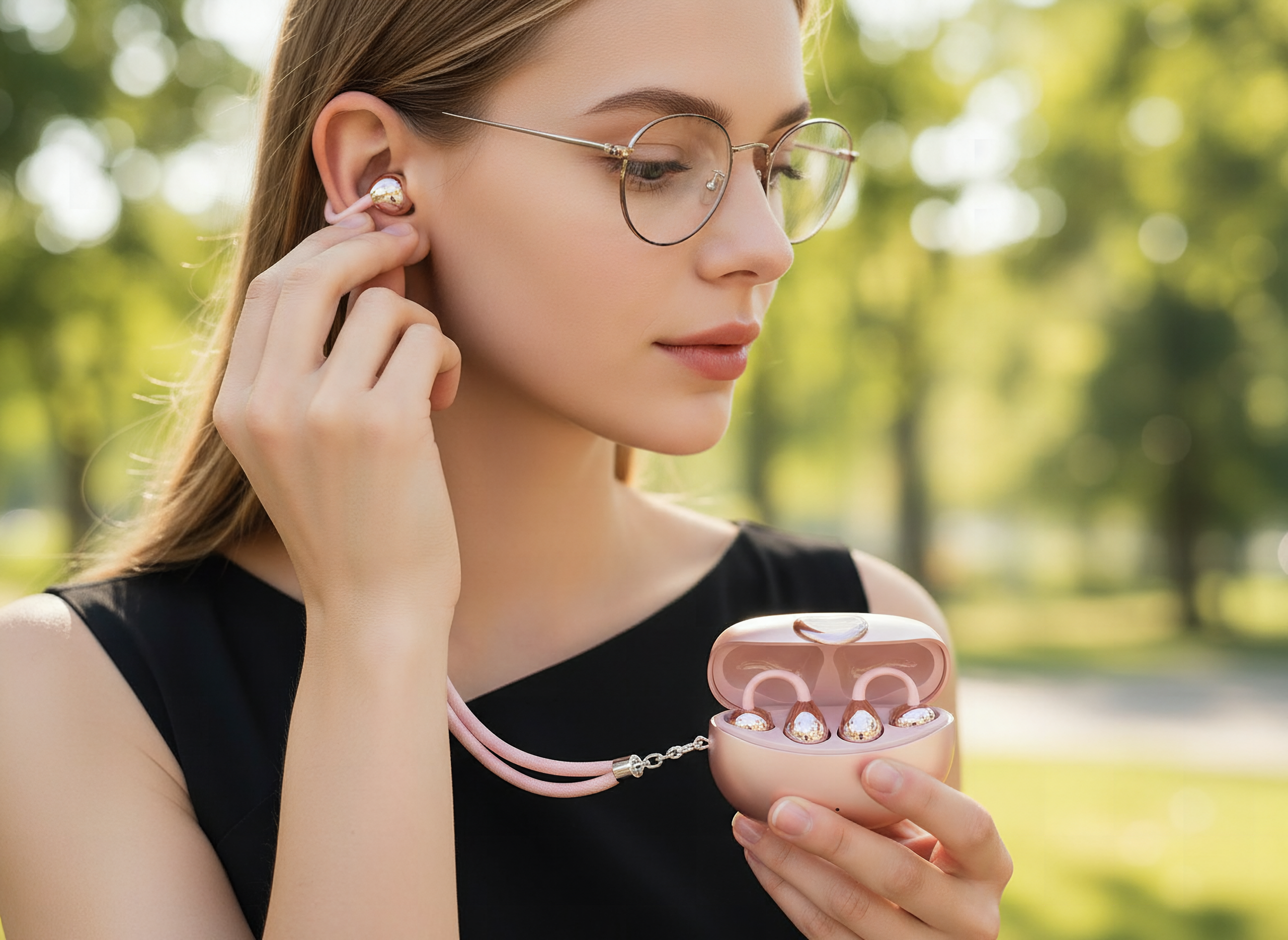 HJX 3rd Gen Clip On Earbuds, Open Ear Bluetooth 6.0 Wireless Headphones with Mic, Freeclip Secure Fit for Small Ears and