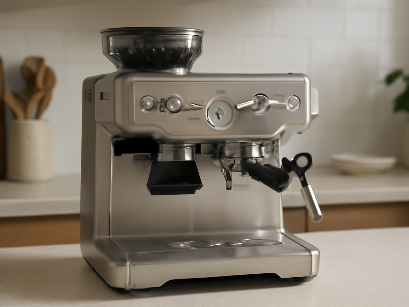 Breville BES870XL Barista Express Espresso Machine, Brushed Stainless Steel limited-time deal deal image 2